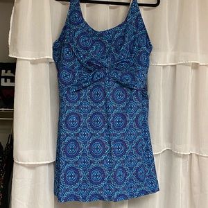 Lands end swim dress with underwire size 24W